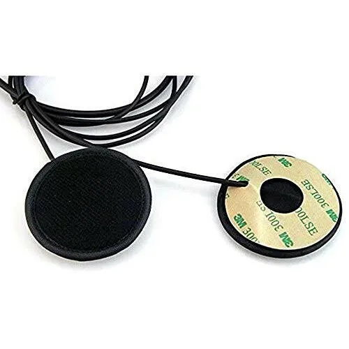 BAOFENG Helmet Kit 2 PIN Full Face Motorcycle Headset Earpiece Mic, for BaoFeng/Ken Wood/WOU Xun/Pu Xing/Lin ton Two Way Radio Walkie Talkie, Black