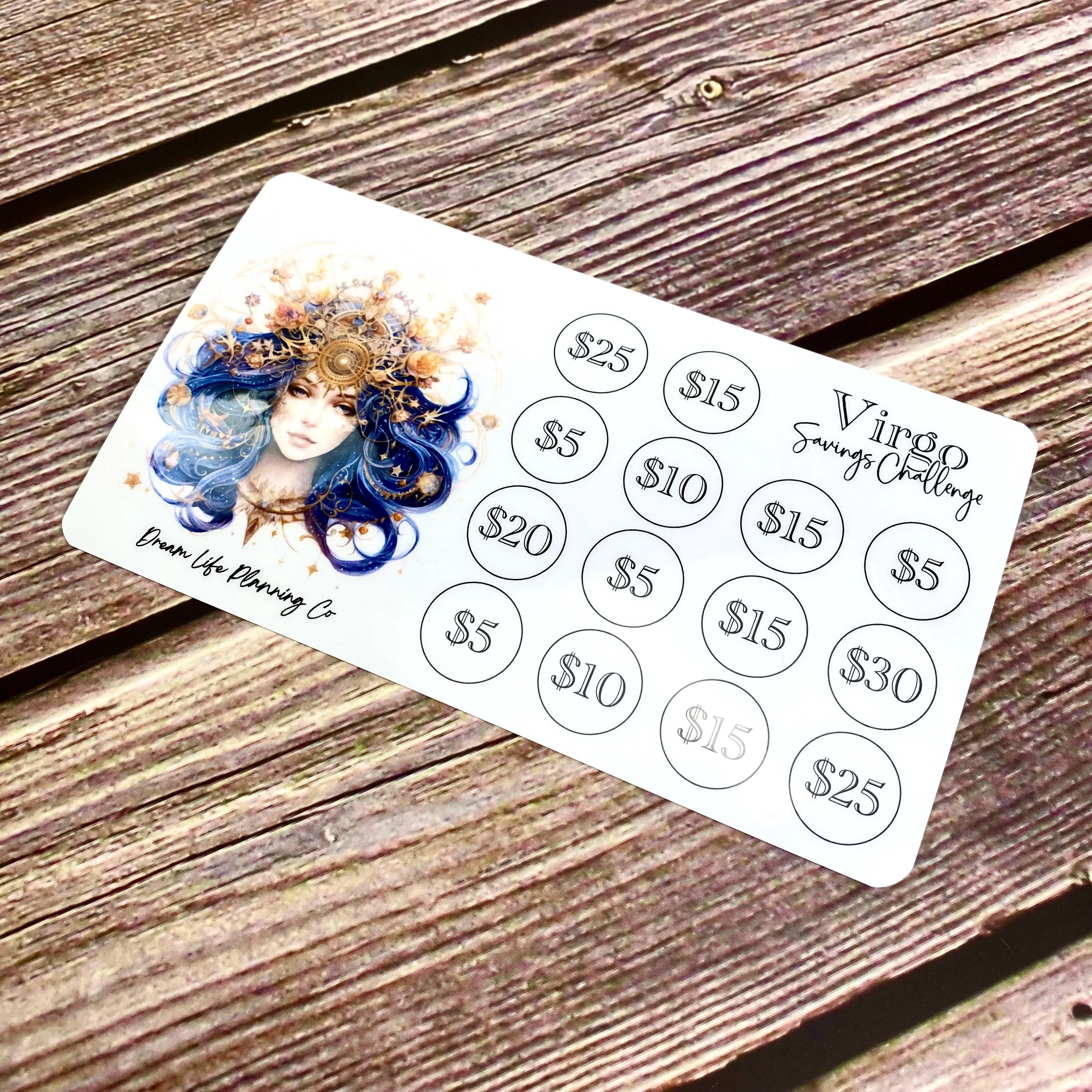 Zodiac Savings Challenge Cards
